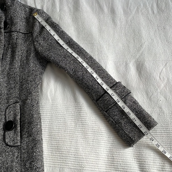 SOIA & Kyo Wool Blend Tweed Coat Size Medium - Picture 9 of 10